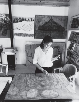 Vista de l’estudi de Vic de Carmen Castilla. Fotografia de Mariona Comellas.