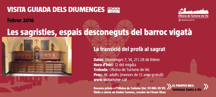 Visites guiades del mes de febrer a Vic