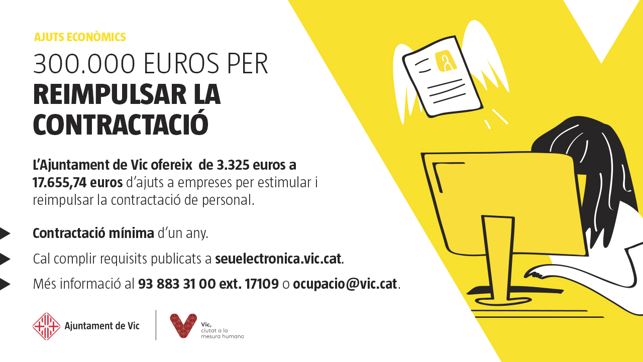 Ajuts econòmics per reimpulsar la contractació