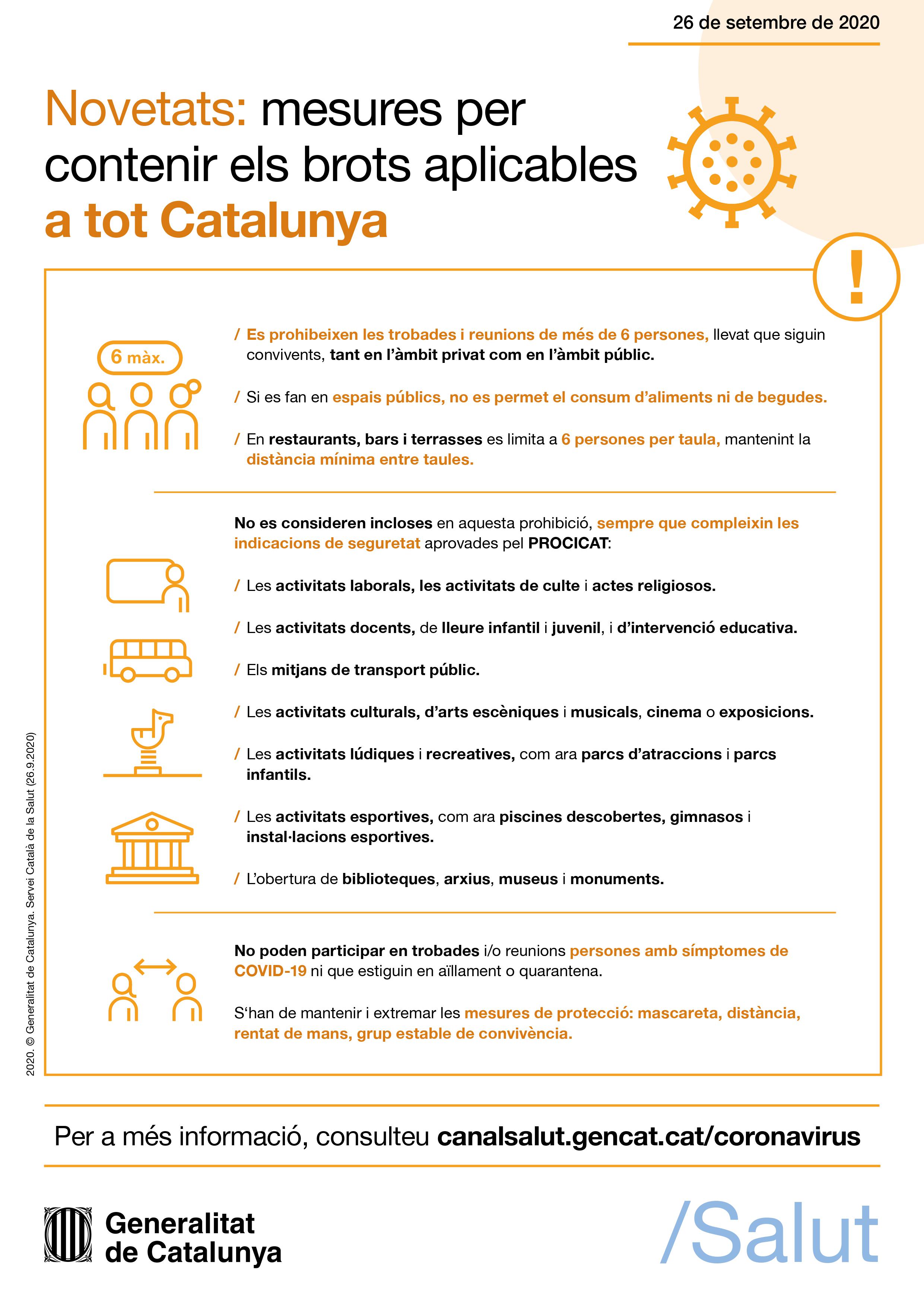 Cartell informatiu de la nova mesura
