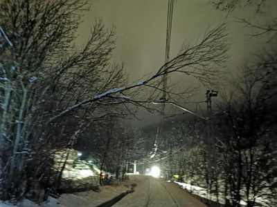 Afectacions ferroviàries arran del temporal Gloria.