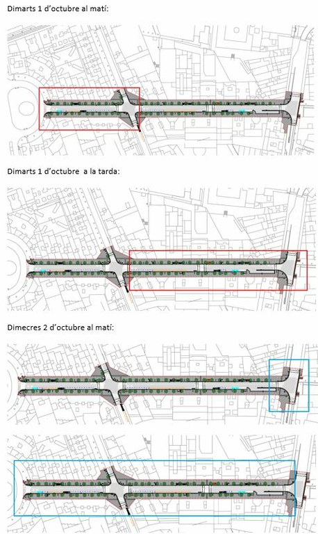 Obres d'asfaltat al carrer Verdaguer