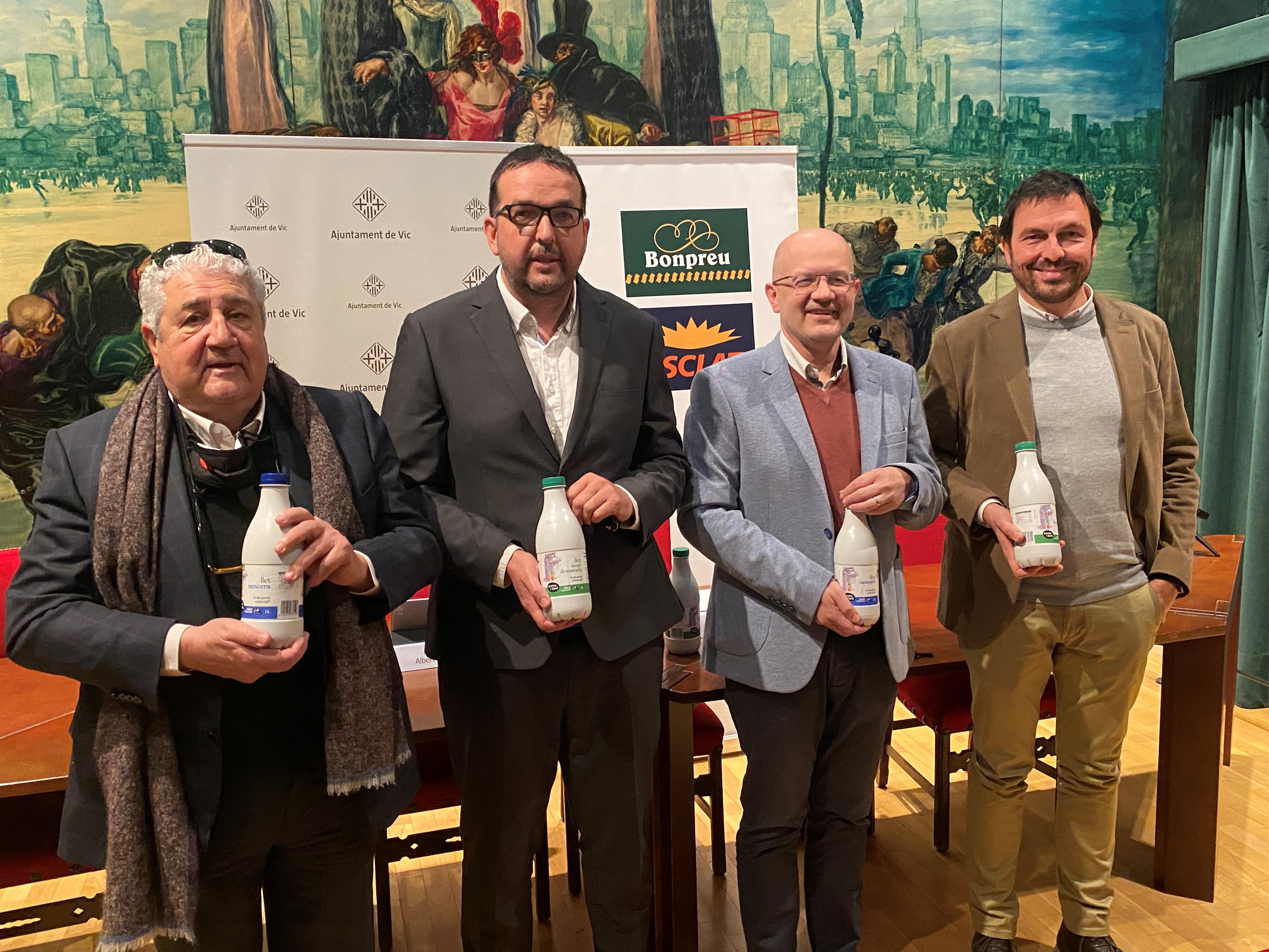Josep Puigdollers, Albert Castells, Joan Sabartés i Daniel Bassas