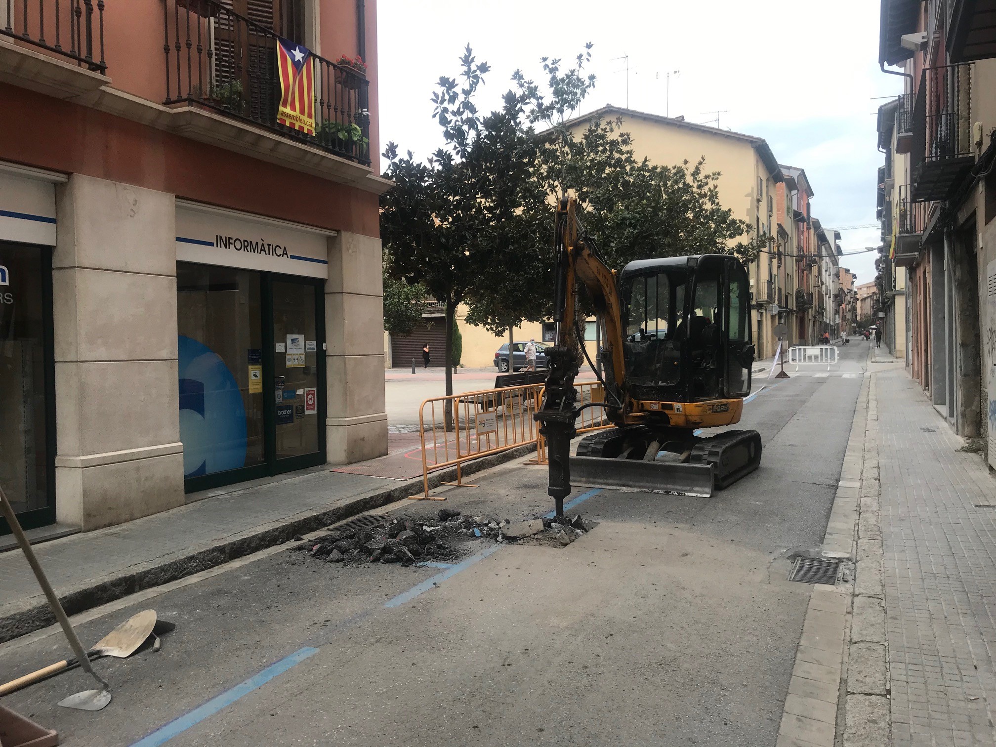 Obres al carrer Nou de Vic