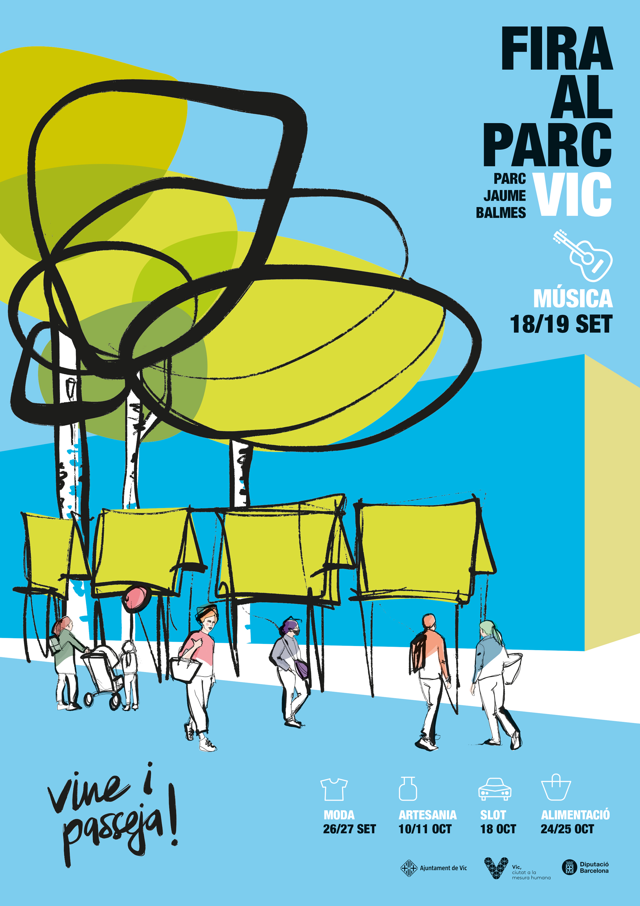 Cartell de Fira al Parc de Vic