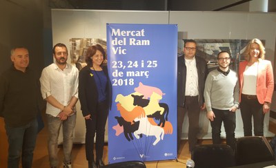 D’esquerra a dreta: Martí Orriols, Jordi Juanola, Anna Erra, Benjamí Dòniga, David Sanglas i Bettina Bohm.