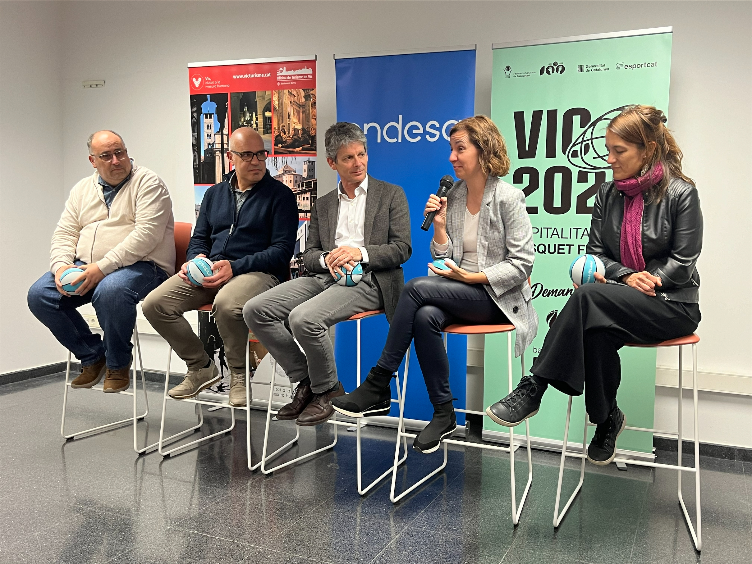 Lluís Vergés, Eduard Comerma, Enric Brazis, Anna Caula i Míriam Filella