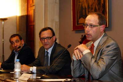 Josep Burgaya, Josep M. Vila d’Abadal i Francesc Torralba.