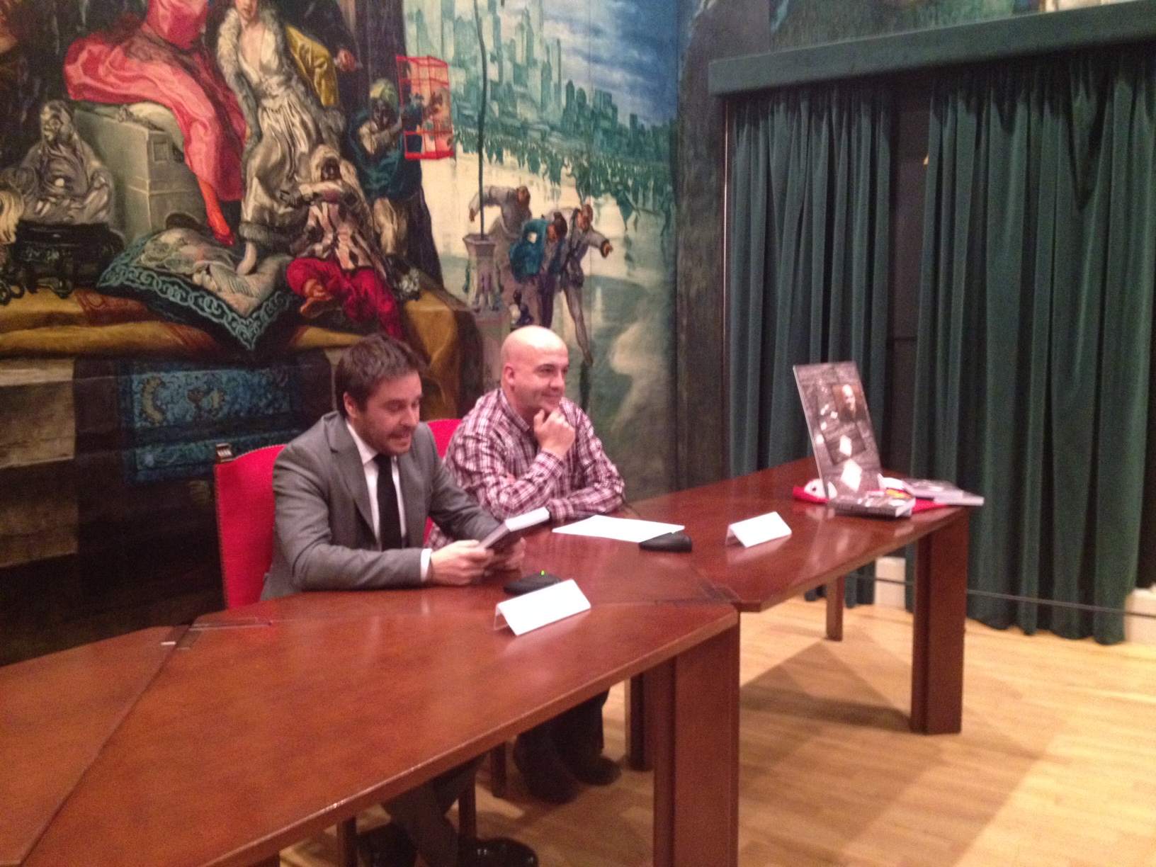 Joan Ballana i Manuel Montero a la presentació del llibre