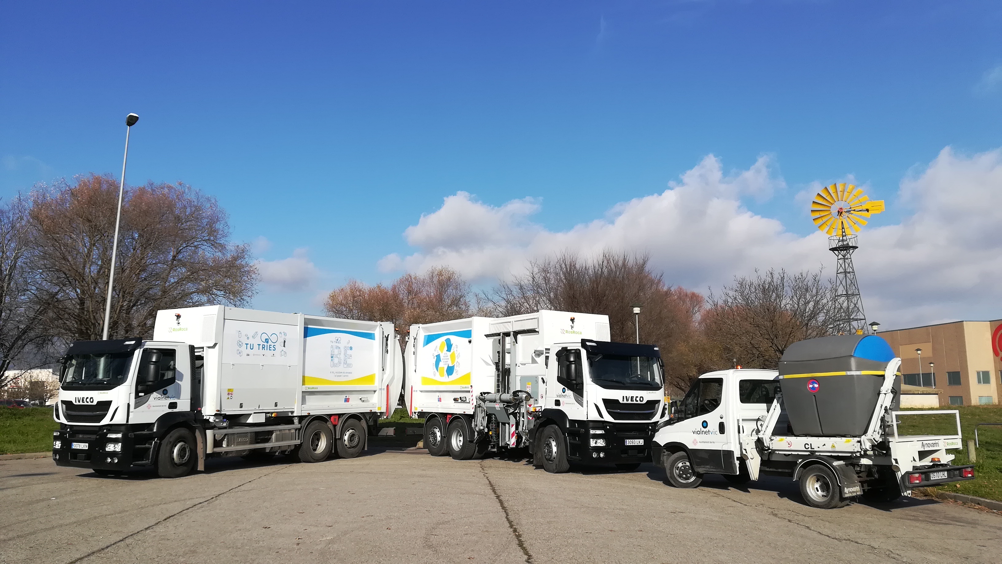 Els nous vehicles de recollida de residus