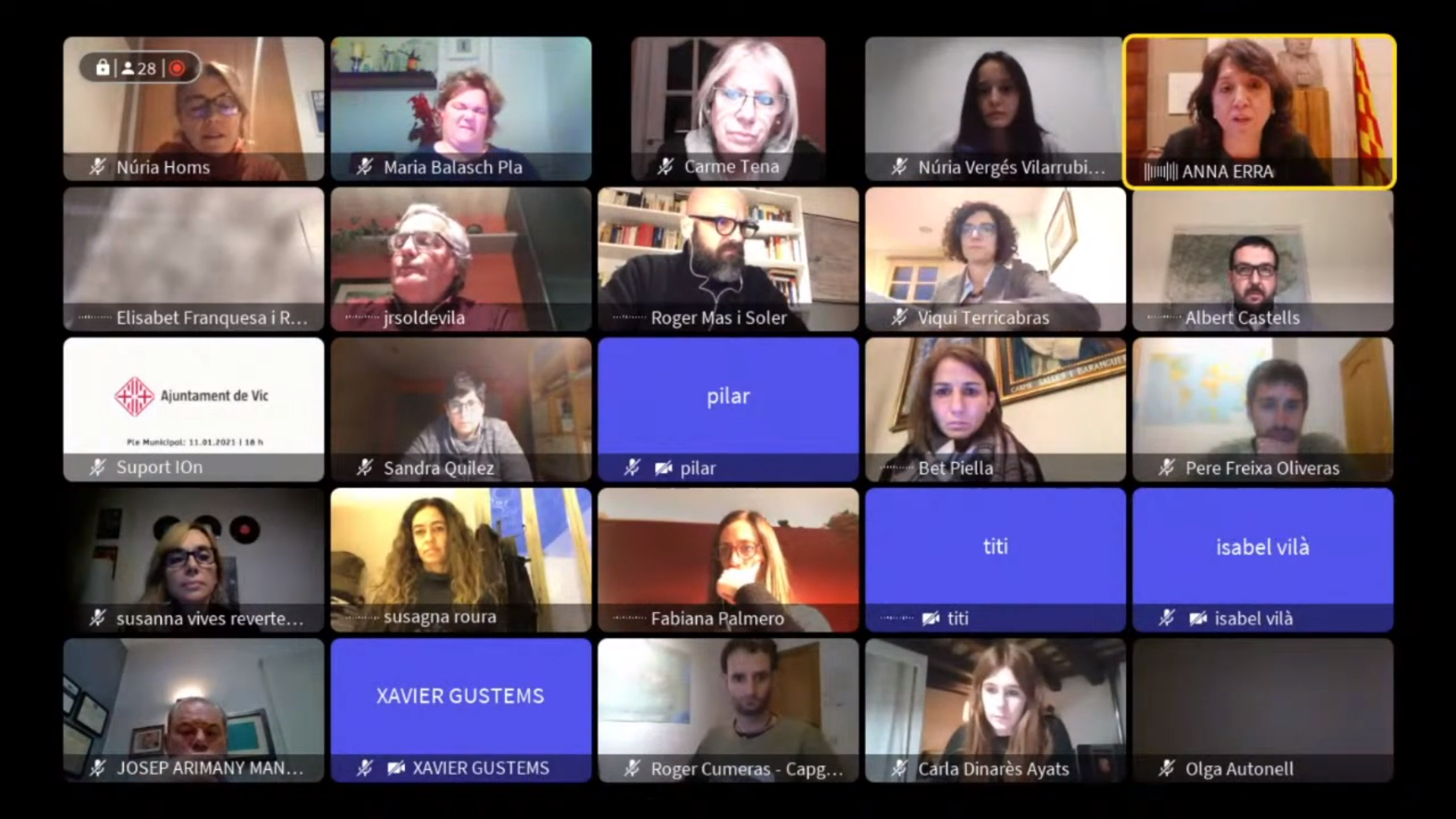 Ple telemàtic de l'11 de gener de 2021