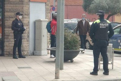 Controls de la Guàrdia Urbana a Vic.