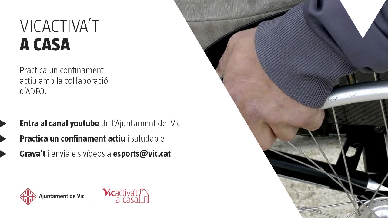 Cartell del programa "Vicactiva't a casa"