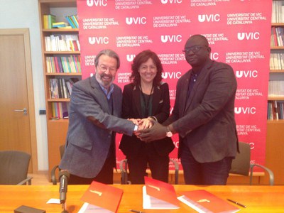 Jordi Montaña, Anna Erra i Seydou Sane.