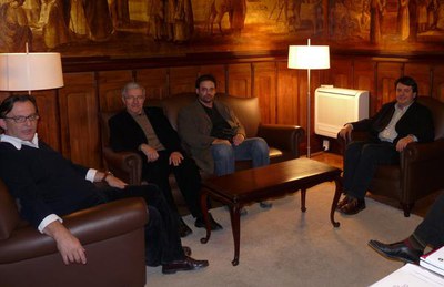 L’alcalde de Vic es reuneix amb el president d’Òmnium Cultural.