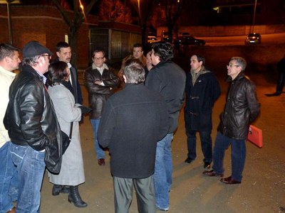 L’alcalde de Vic i la regidora d’Esports visiten les instal•lacions de la Unió Esportiva Vic Riuprimer-REFO FC.