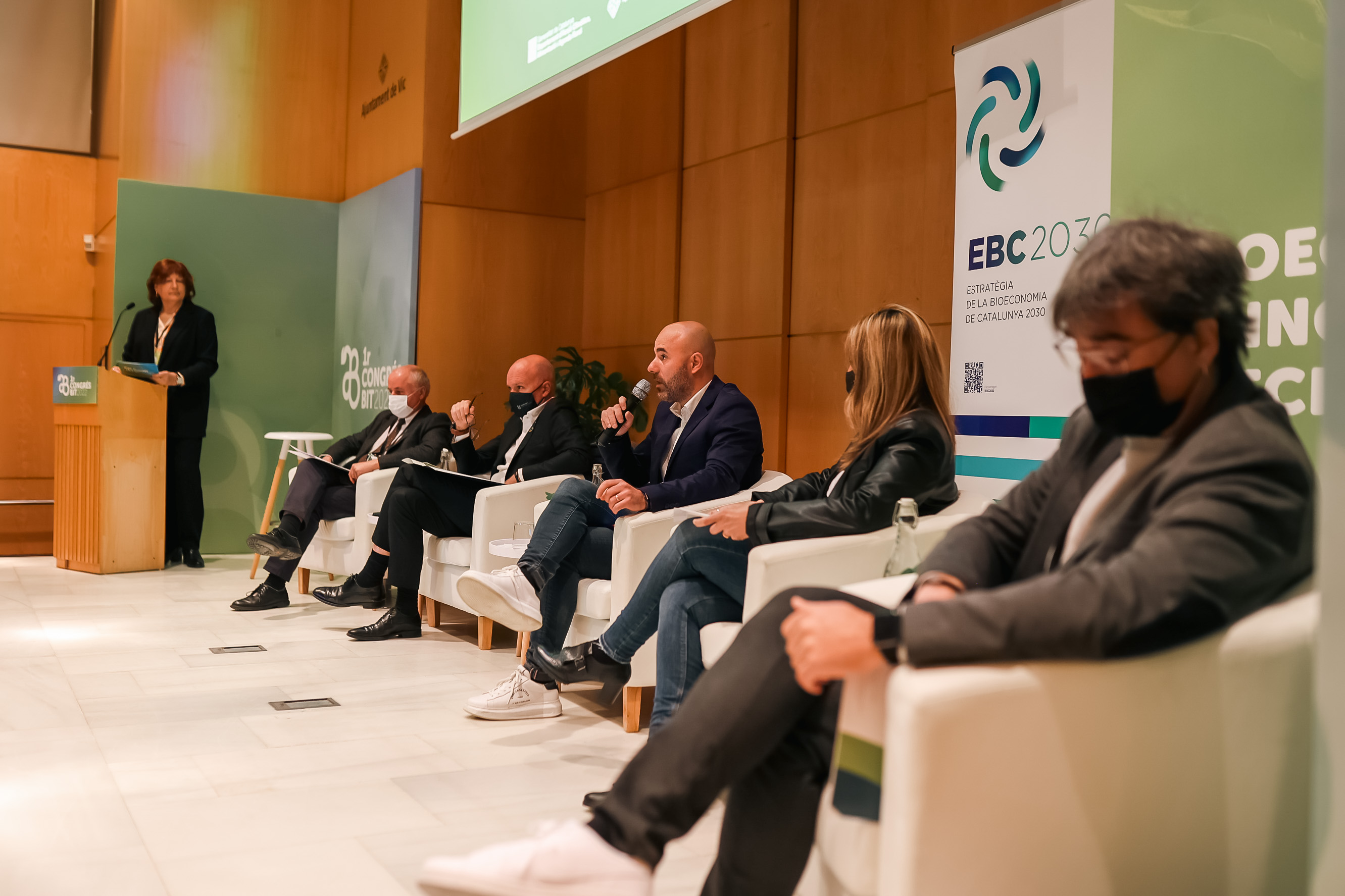 Titi Roca en la inauguració del Congrés BIT
