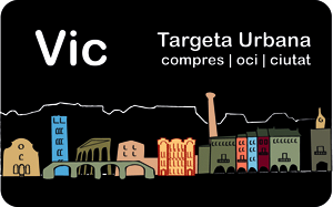Una mostra de la Targeta Urbana de Vic