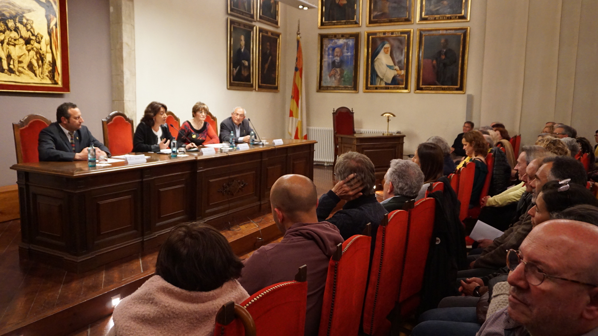 Benjamí Dòniga, Anna Erra, Adelina Palacín i Josep Costa