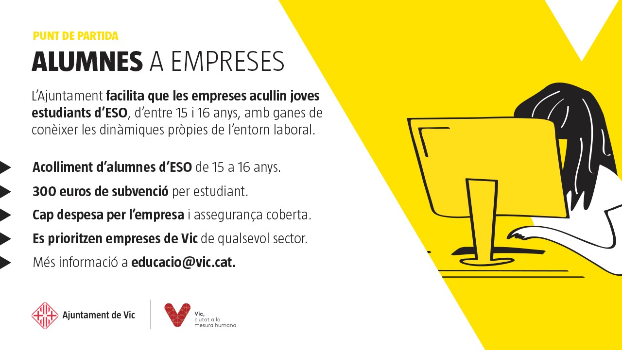 Cartell informatiu del projecte "Punt de Partida"