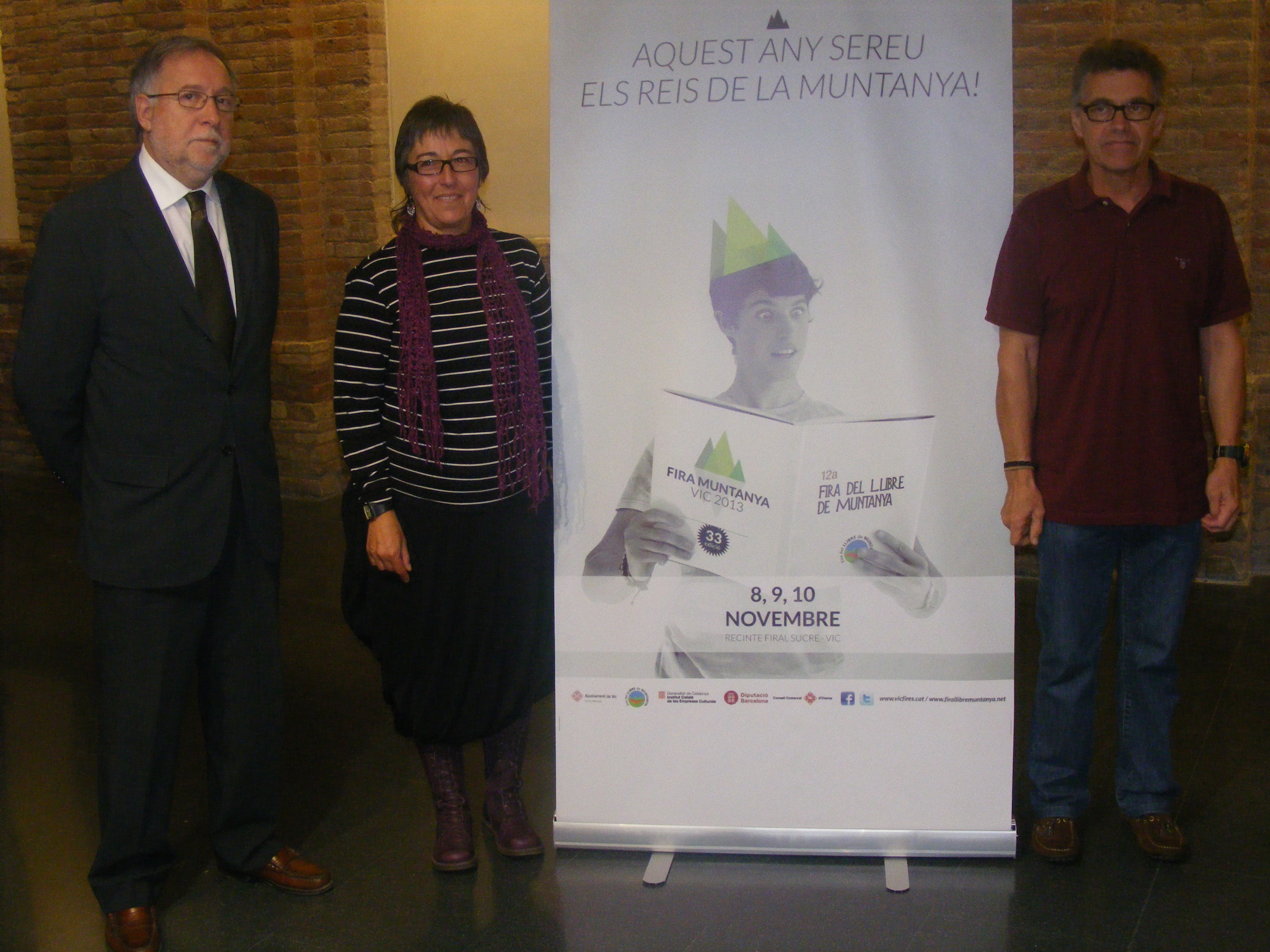      Francesc Sanahuha, Montserrat Rovira i Jaume Bosch a la roda de premsa d’avui
