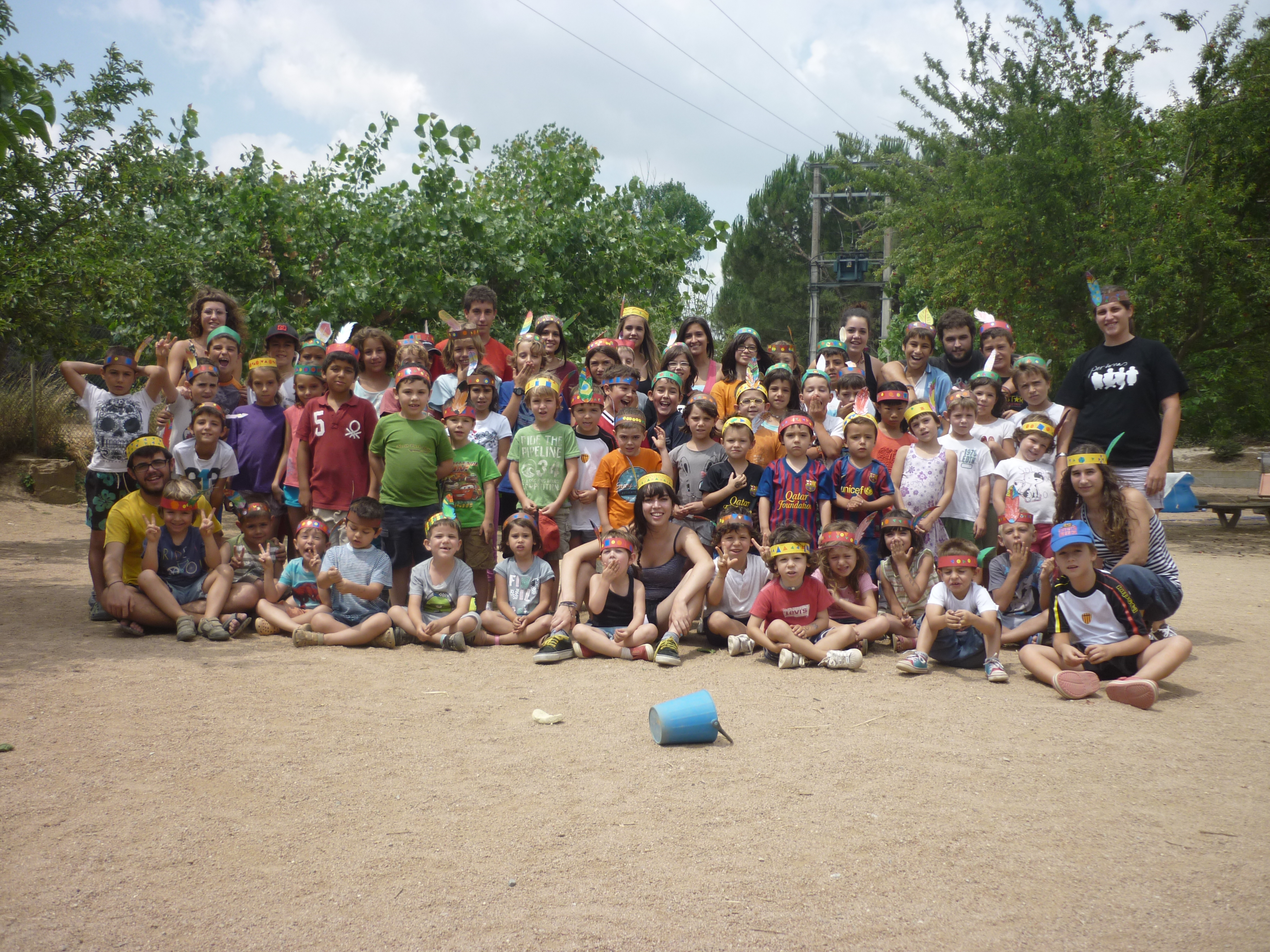 Part dels alumnes del casal d’estiu municipals de l’any passat