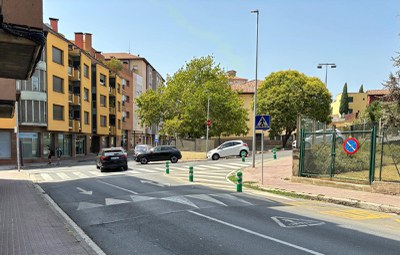 Prova pilot al carrer Jaume I per reduir-hi el trànsit de pas i millorar la seguretat viària