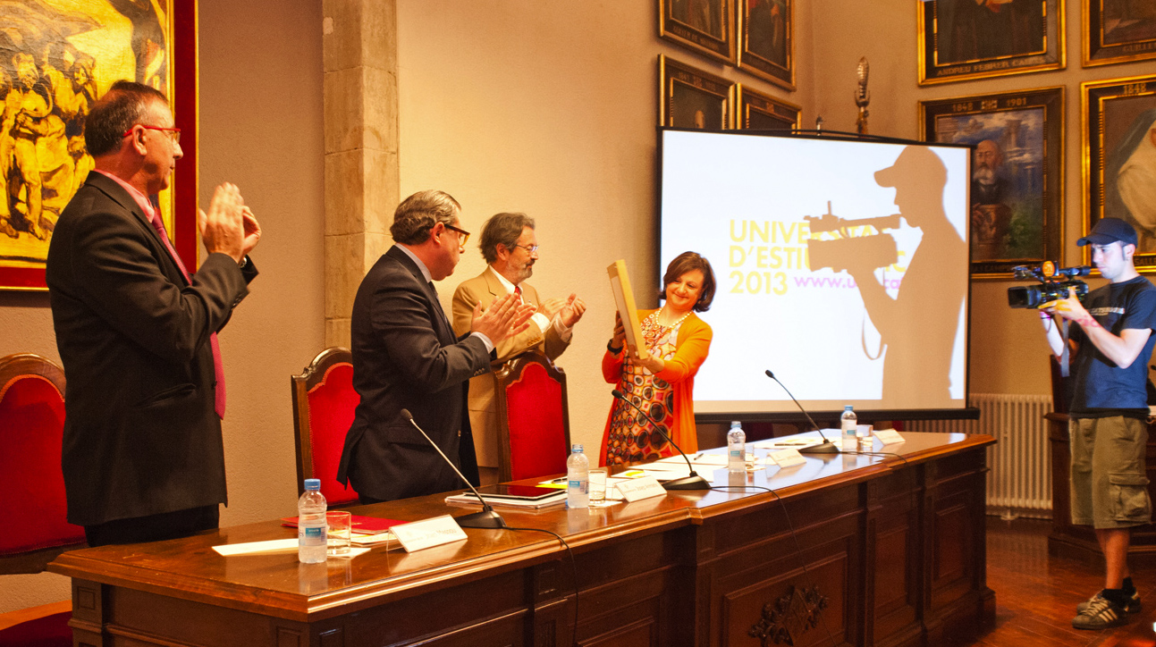 Joan Masnou, Josep Arimany, Jordi Montaña i Núria Gallach que va rebre l’encomi d’enguany