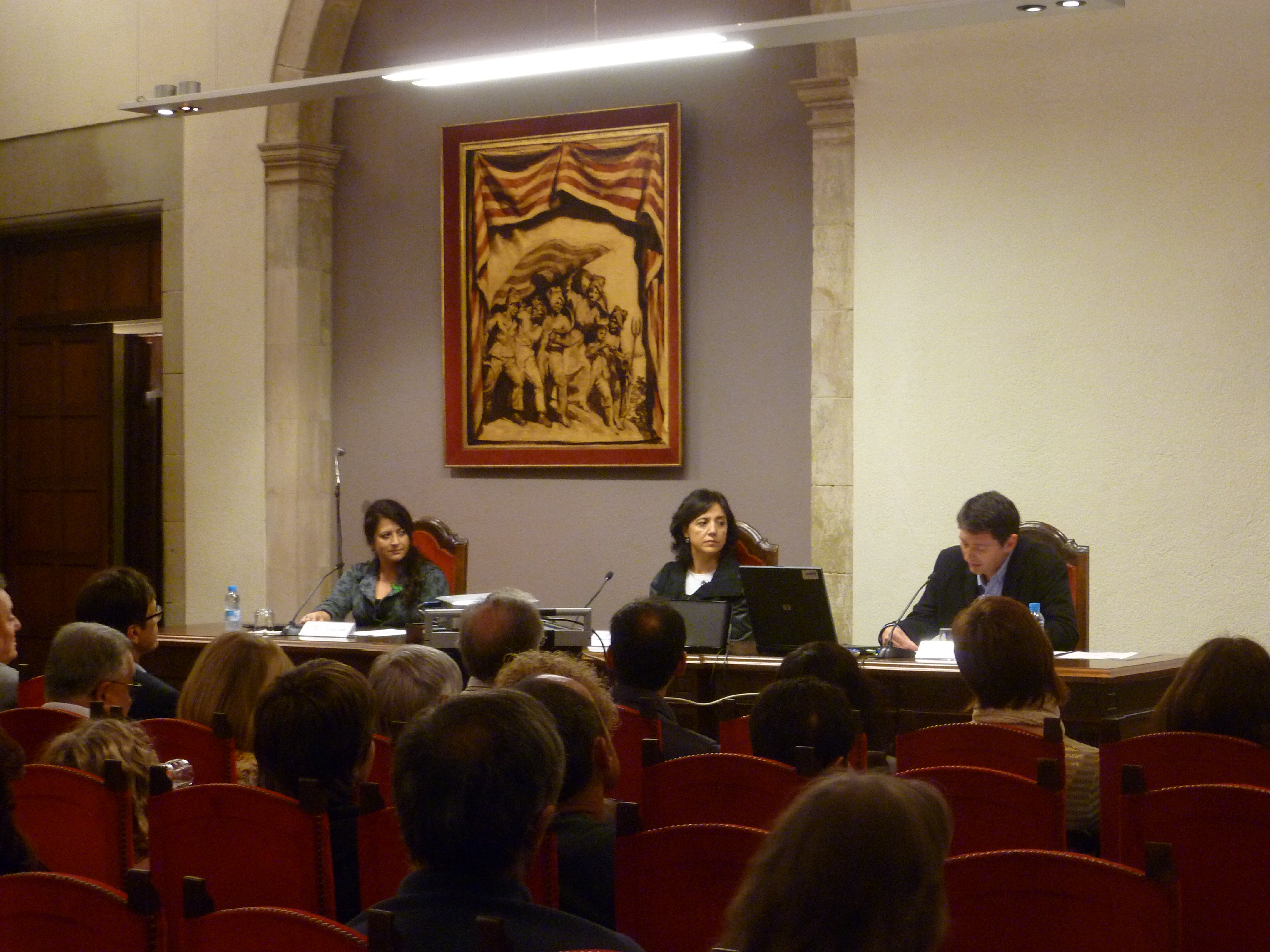 Montse Catllà, Anna Erra i Bernat Vivancos a la inauguració del curs de l’Escola de Música de Vic