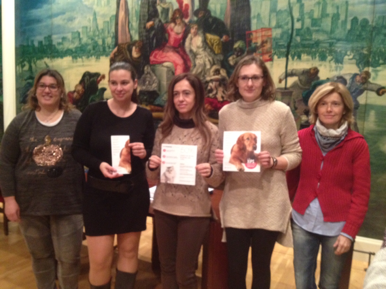 La roda de premsa d'ahir que va donar el tret de sortida a la campanya 