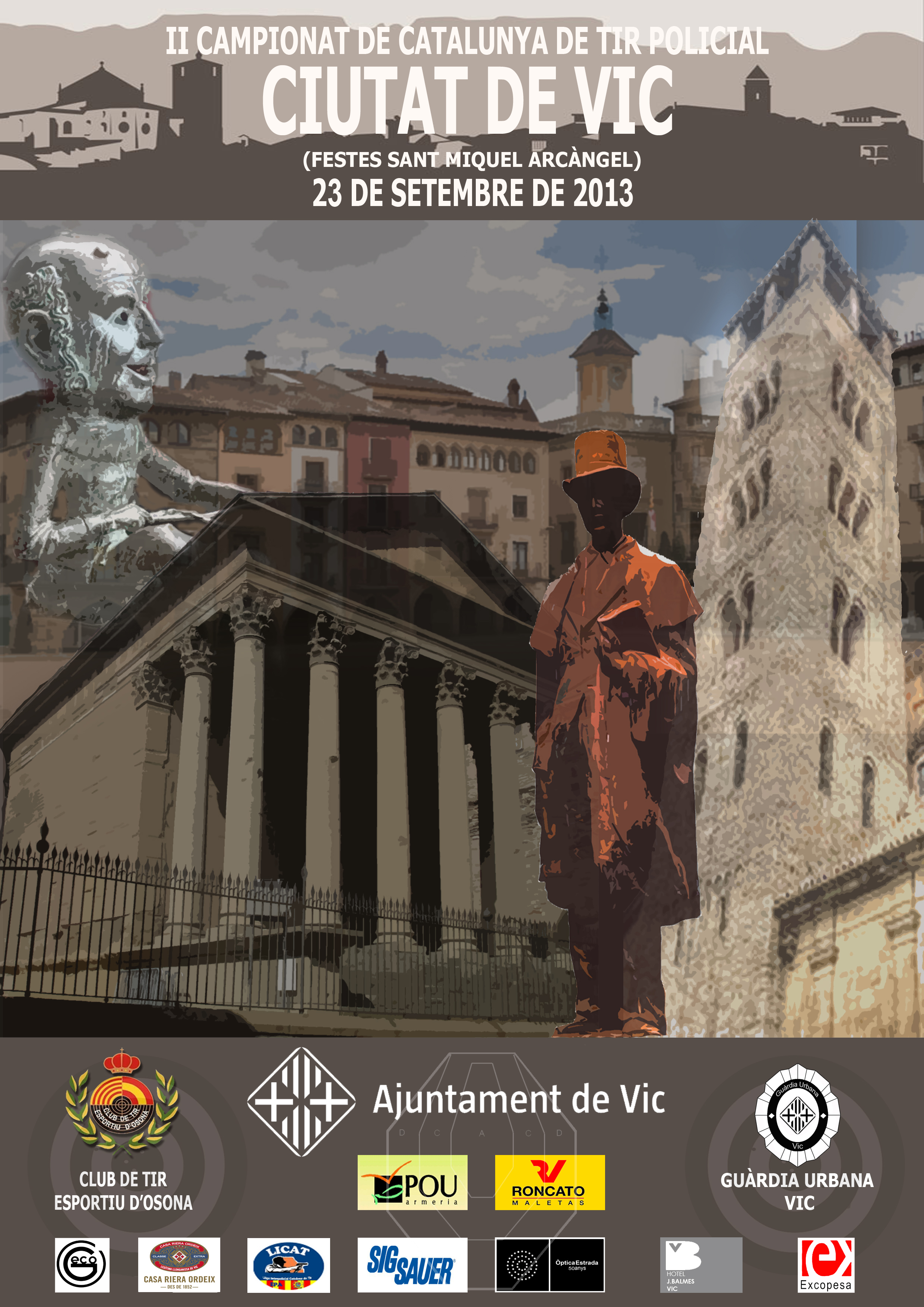 Cartell del campionat de Catalunya de Tir Policial