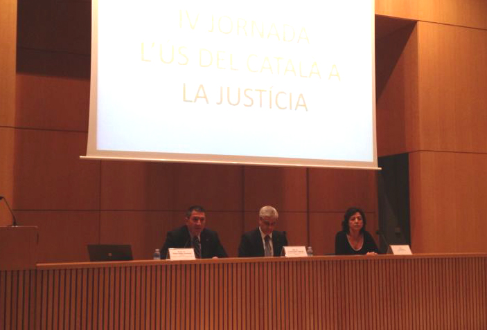 Miquel Sàmper, Germà Gordó i Anna Erra a la inauguració de la Jornada