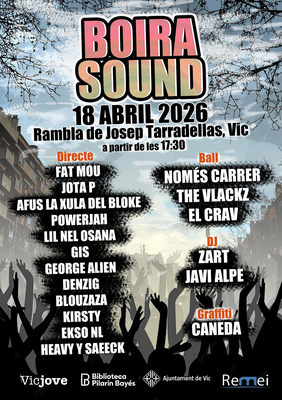 Capçalera del cartell del Boira Sound.