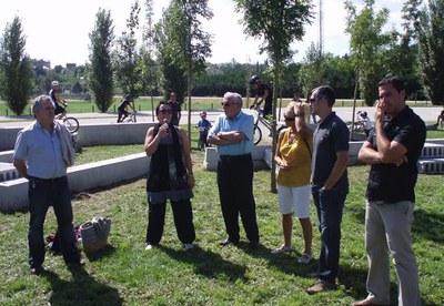 Vic estrena un circuit de trial en bicicleta.