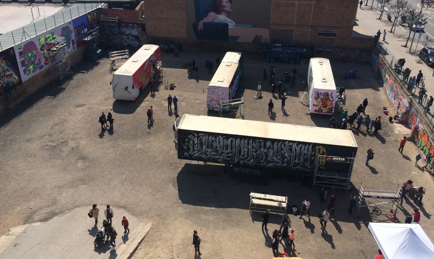 Fotografia de la zona on es fa ver aquesta acció dins al marc de VICCC 2016