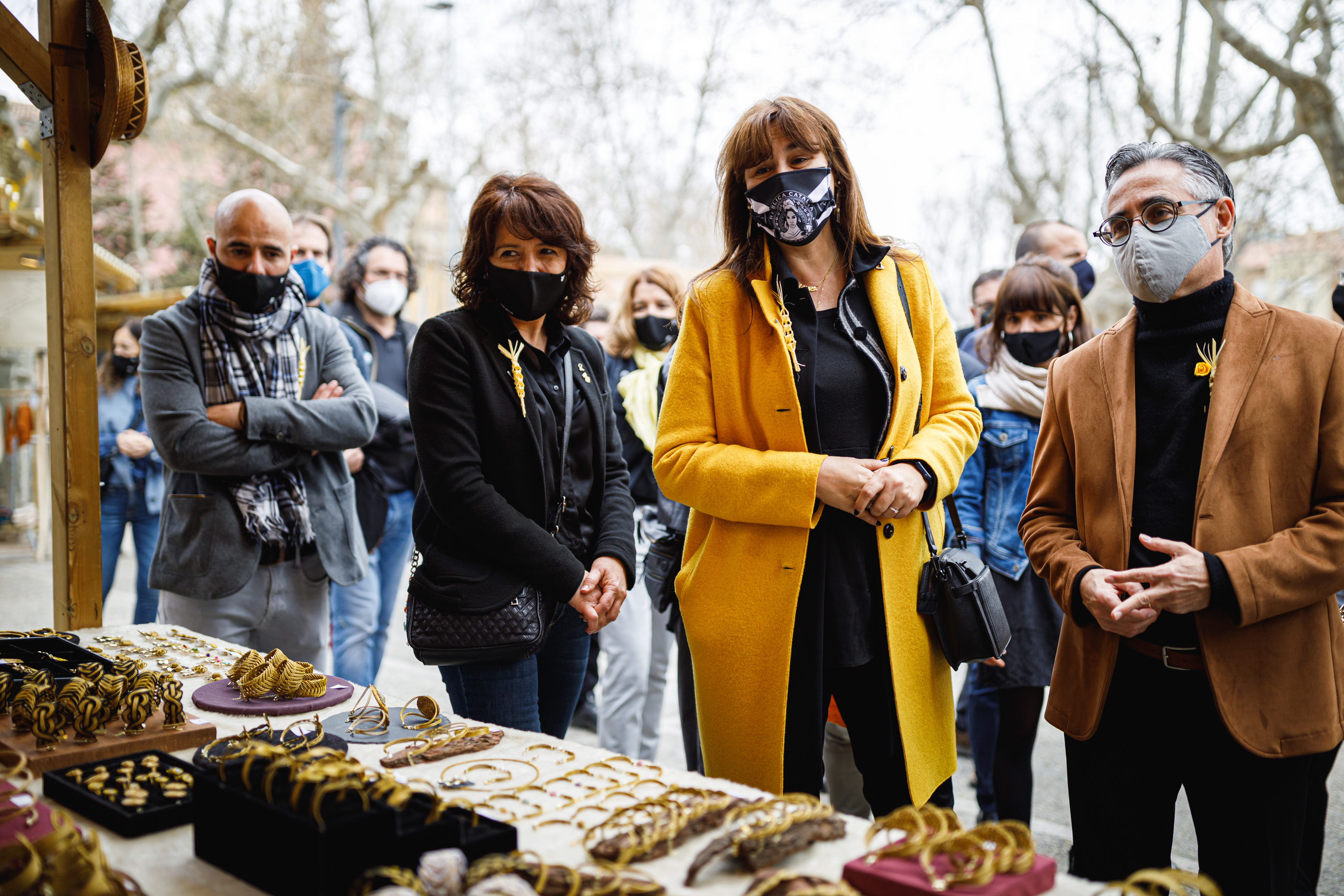Titi Roca, Anna Erra, Laura Borràs i Ramon Tremosa en primer terme