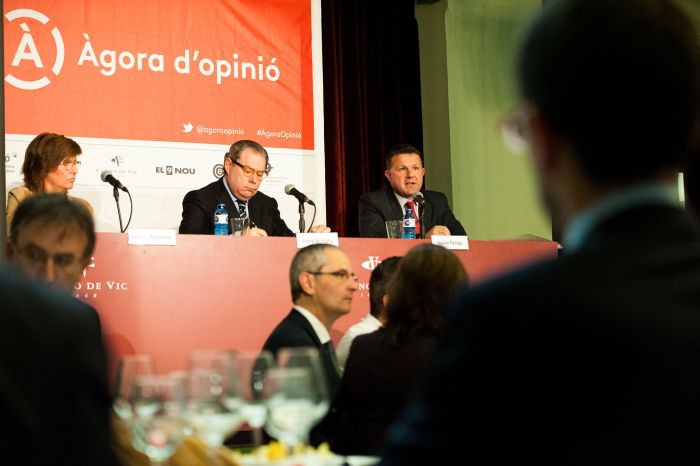 D'esquerra a dreta: Lurdes Baulenas, Josep Arimany i Xavier Ferràs 