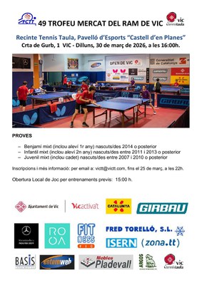 49è Trofeu Mercat del Ram de Tennis Taula.