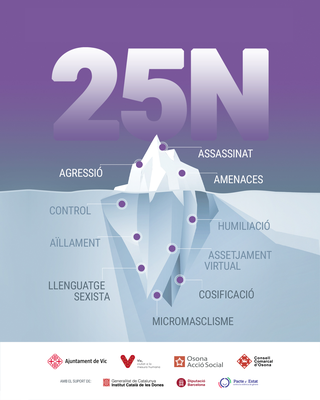 Acte institucional del 25N, Dia Internacional per a l'Eliminació de la Violència vers les Dones.