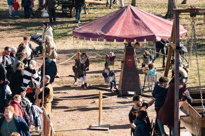 Atraccions medievals infantils.