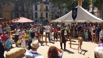 Campament  Medieval - Mostra esgrima.