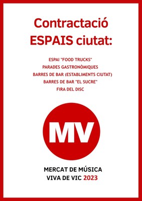 CONTRACTACIÓ ESPAIS - MMVV 2023.