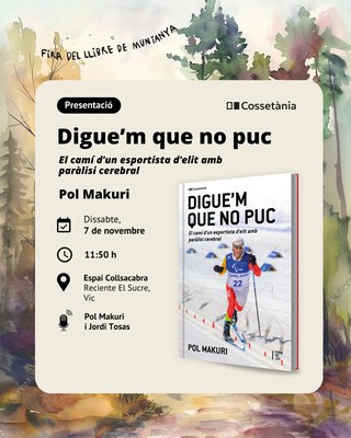 Digue’m que no puc. El camí d’un esportista d’elit amb paràlisi cerebral.