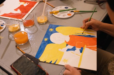 Taller de pintura al tremp.