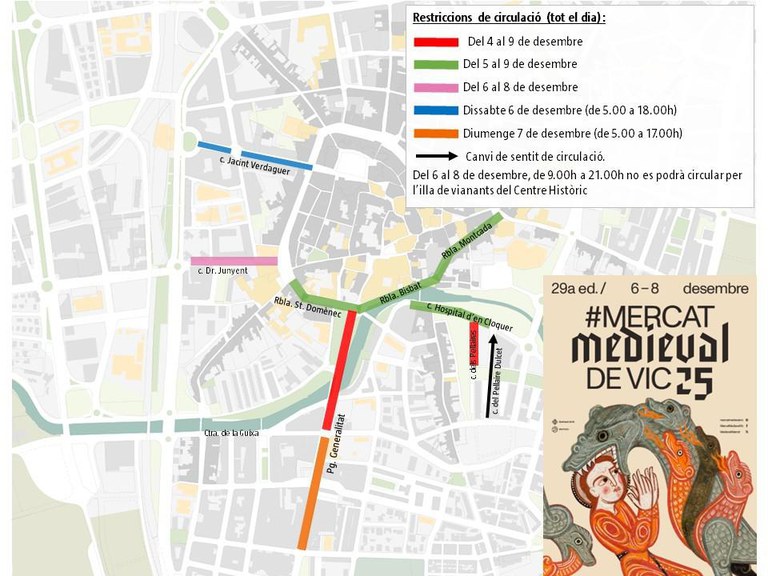 RESTRICCIONS MOBILITAT MEDIEVAL 2025