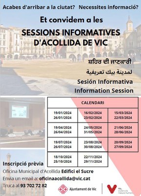 Sessió informativa de benvinguda: Acollida - Març 2024.