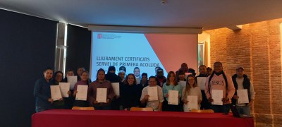 Entrega certificats Servei de Primera Acollida 2024