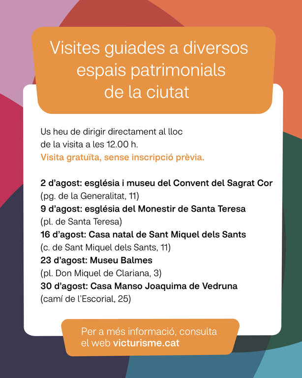 Visites guiades a espais patrimonials de la ciutat
