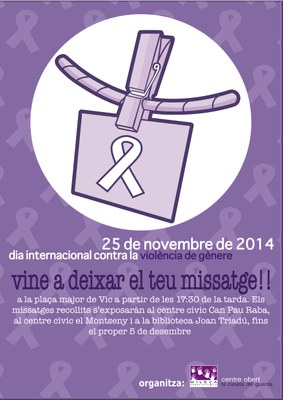 Activitat del Centre Obert Municipal i l'associació MILEVA en contra de la violència vers les dones.