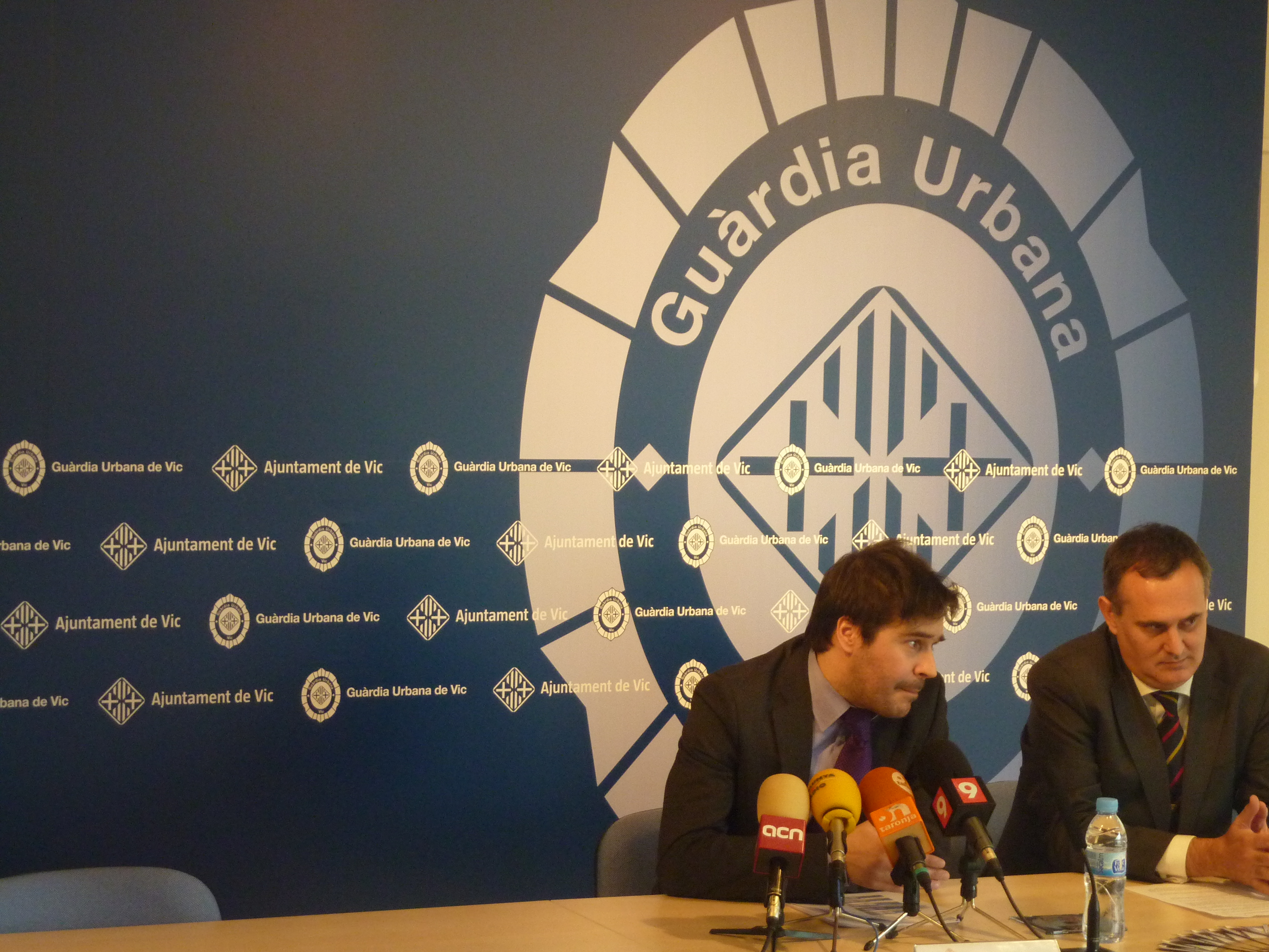 Joan Ballana i Xavier Ruestes a la presentació de la campanya